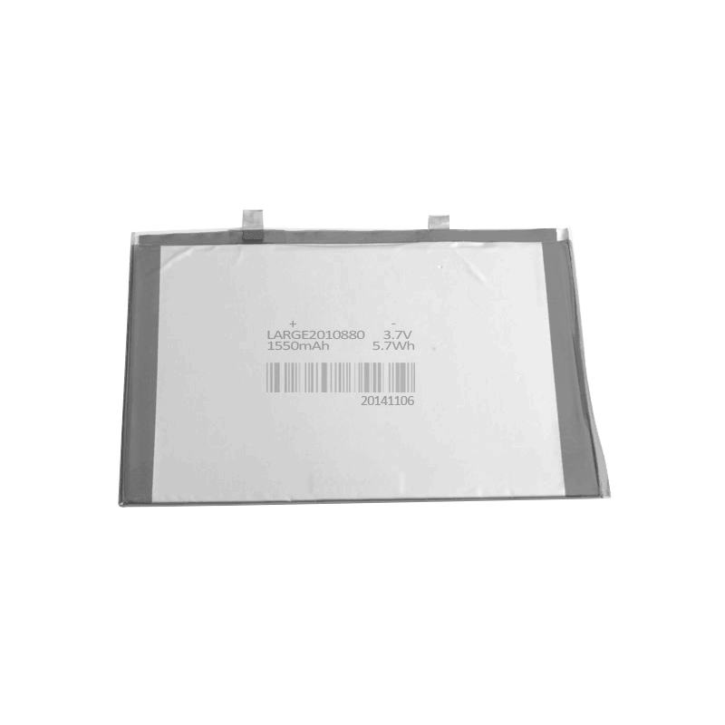 3.7v  1550mAh 軟包聚合物鋰電池 2.0mm厚大容量