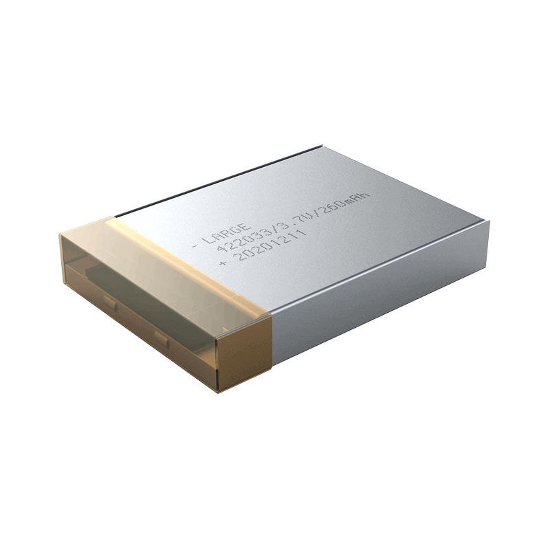 3.7V 260mAh 422033 穿戴式低頻治療儀聚合物鋰電池